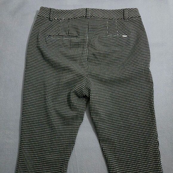 White House Black Market Women 8 The Slim Ankle Black Polka Dot Pants - Picture 4 of 14